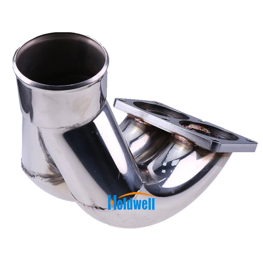 PDP Stainless Steel 3.5" Raw Intake Elbow  for 07.5-18 Dodge Cummins Engine 6.7 6.7L